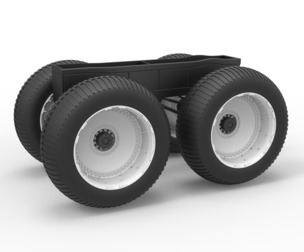 Chassis of vintage monster truck Scale 1:25