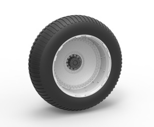 Wheel from vintage monster truck 1:25