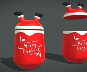 Santa Cookie Jar