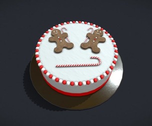 Gingerbread Man Cake
