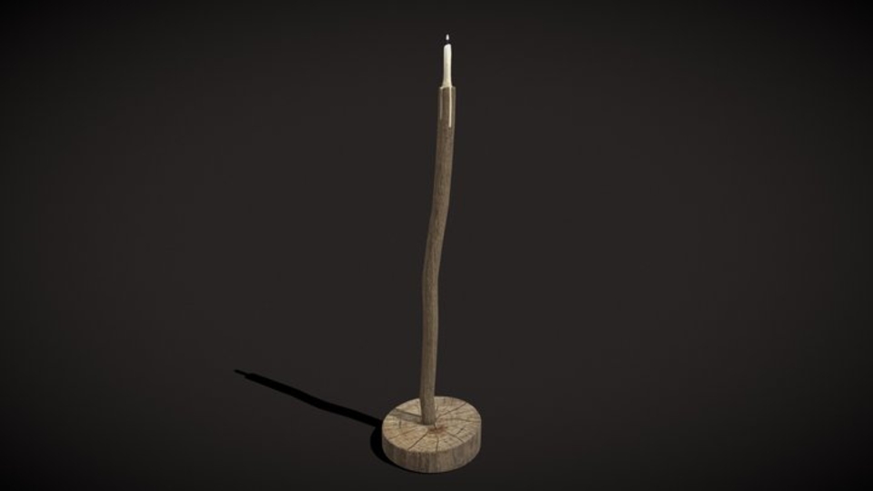 Candle On Stick