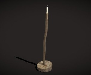 Candle On Stick