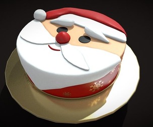 Cute Santa Cake