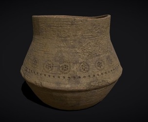 Ornate Clay Cup