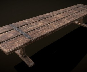 Long Picnic Style Table
