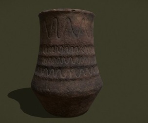Rustic Clay Vase