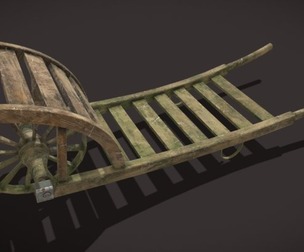 Wooden Wheelbarrow