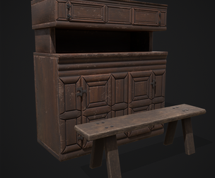 Viking Shelf Bench