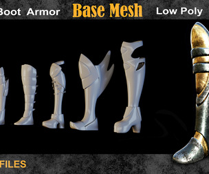 35 Boot Armor Base Mesh vol 14