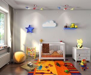 3d model scene kids bedroom interior