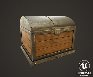 Medieval Treasure Chest - Wooden Chest VIII