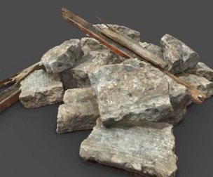 Scanned Construction Debris 02