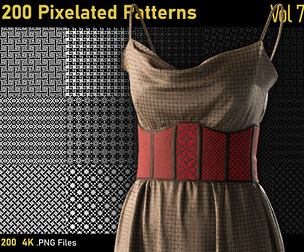 200 Pixelated Patterns-Vol7