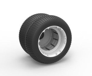 Double Wheel from vintage monster truck 1:25