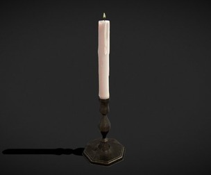 Tall Octagonal Candle Stick