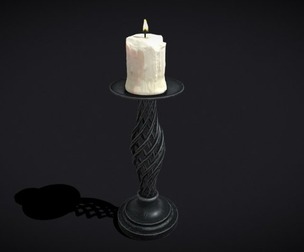 Spiral Iron Candle Stick