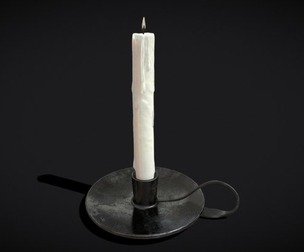 Tall Iron Chamberstick