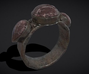 Purple Granite Iron Ring