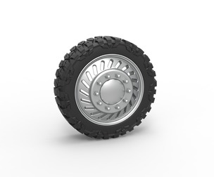 Front semi wheel for pickup Version 13 Scale 1:25