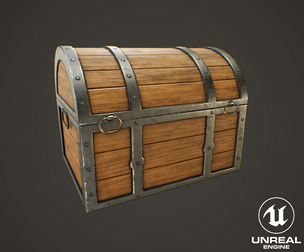 Medieval Treasure Chest - Wooden Chest III