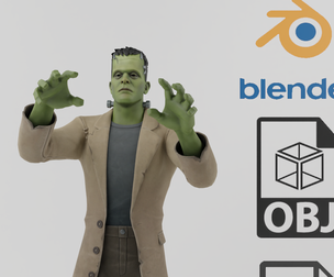 Frankenstein Monster Textured Rigged