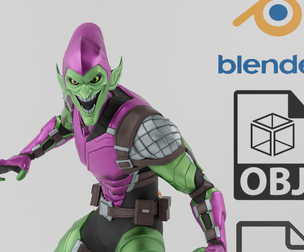 Green Goblin Six Sinister Textured Rigged