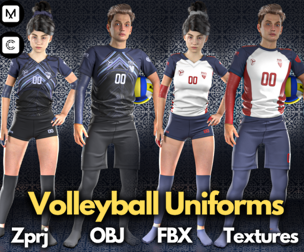 Volleyball No.1 : ZPRJ+OBJ+FBX+Texture