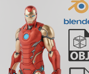 Iron Man Avengers Textured Rigged