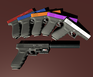 Diverse PBR Handgun