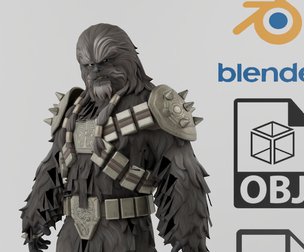 Krrsantan Star Wars Textured Rigged