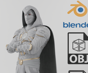 Moon Knight  Textured Rigged