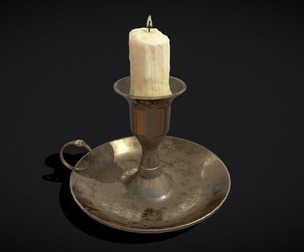 Small Brass Chamberstick