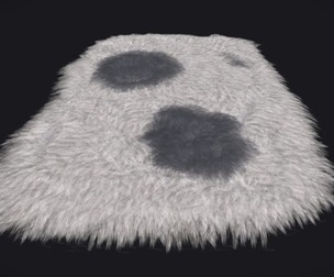 Viking Style Light Spotted Fur