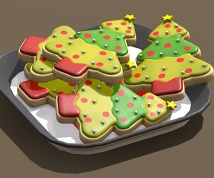 Christmas Tree Sugar Cookies