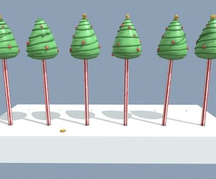 Christmas Tree Cake Pop