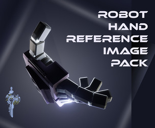 Robot hand reference image pack for mecha artists