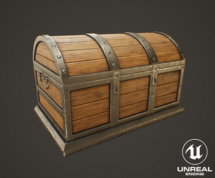 Medieval Treasure Chest - Wooden Chest X