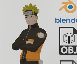 Naruto Uzumaki Ninja Textured Rigged