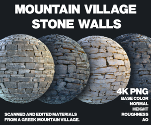 Mountain Village Stone Walls