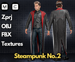Steampunk No.2 : ZPRJ+OBJ+FBX+Texture