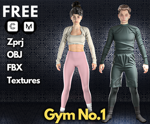 Gym No.1 : ZPRJ+OBJ+FBX+Texture