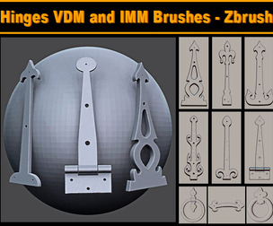 Hinges VDM and IMM Brushes - Zbrush