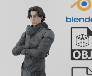Paul Atreides Dune Textured RIgged