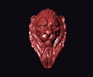 Sculpted Lion Pendant
