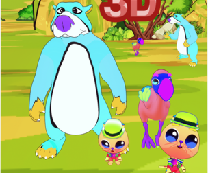 KIDS CARTOONS 3D - 2D PAINTED