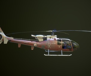 Helicopter SA340 Gazelle