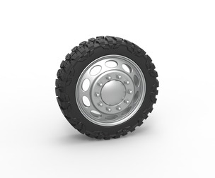 Front semi wheel for pickup Version 20 Scale 1:25