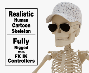 Stylized Cartoon Skeleton