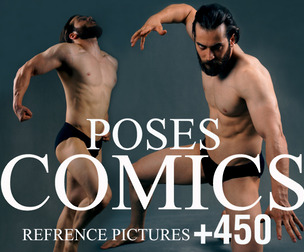 450+ comic poses reference picture