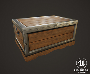 Medieval Treasure Chest - Wooden Chest V
